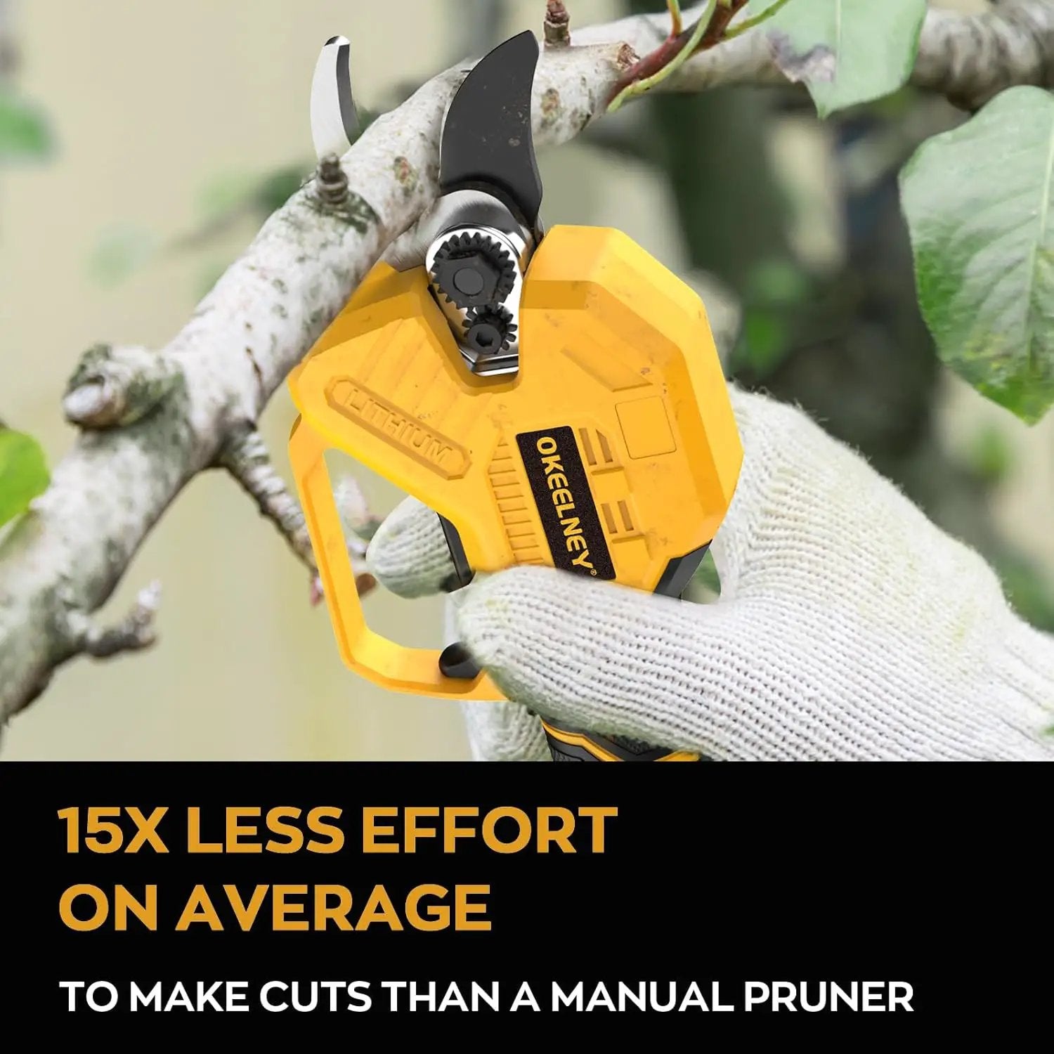 Electric Pruning Shears for DeWalt 20V Max Battery, Brushless Cordless Branch Cutter Pruner with 1.5 inch Cut Capacity for Tree trimming, Shrubs, Gardening (Tool Only) by GreenHaven Gardens
