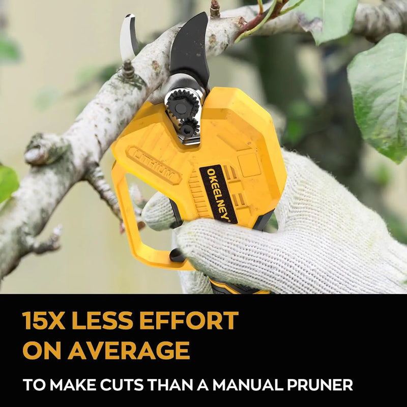 Electric Pruning Shears for DeWalt 20V Max Battery, Brushless Cordless Branch Cutter Pruner with 1.5 inch Cut Capacity for Tree trimming, Shrubs, Gardening (Tool Only) by GreenHaven Gardens