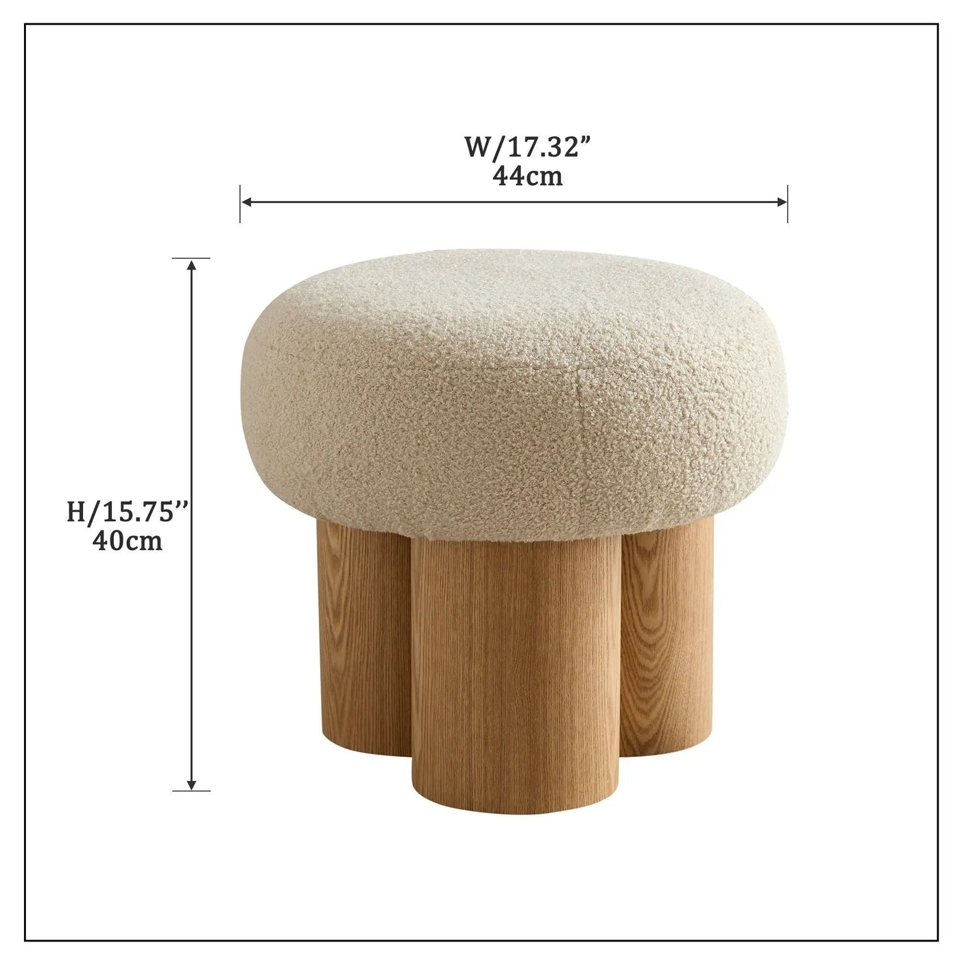 Versatile Mushroom Stool With Cushion by HouseOfZazla