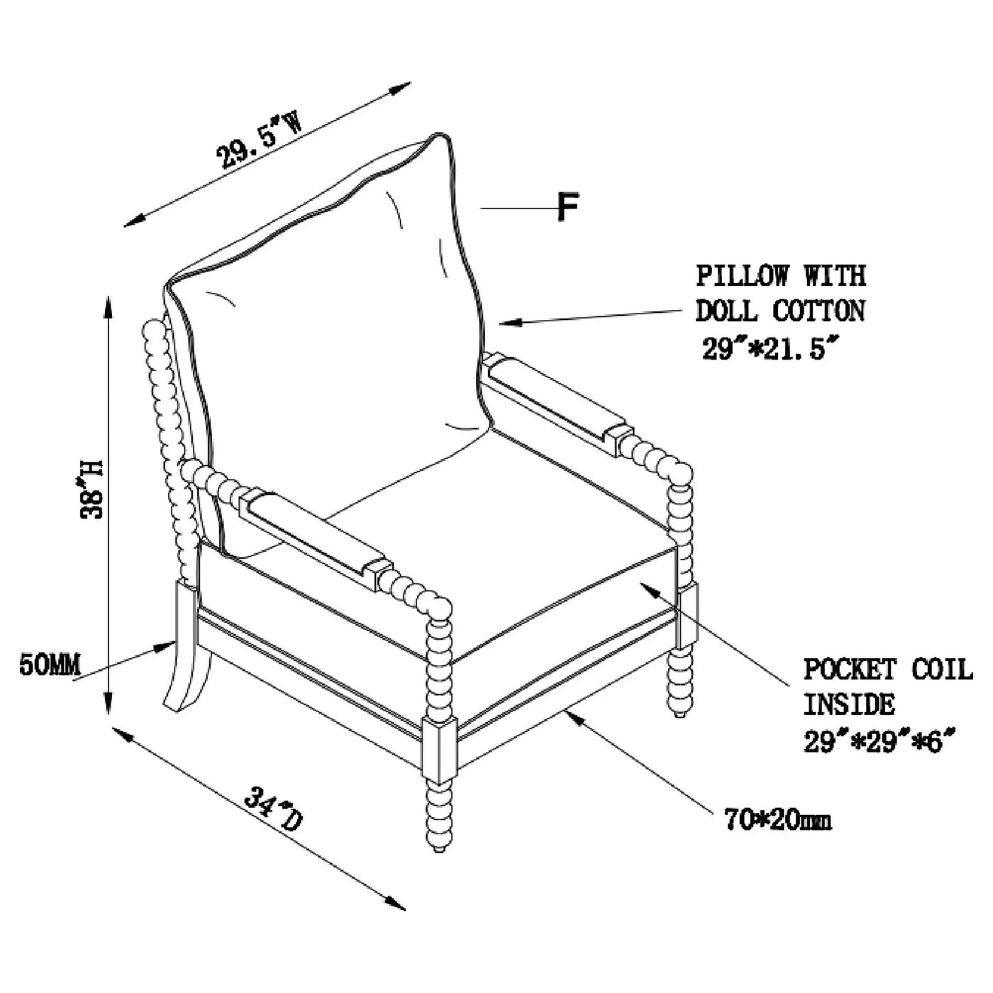 Removable Back Accent Chair by HouseOfZazla