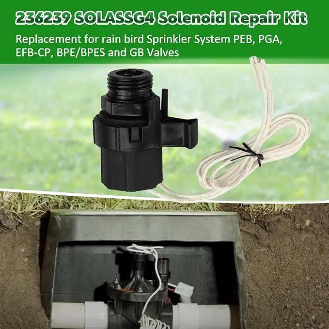 236239 Solenoid Repair Kit Replacement for SOLASSG4 Garden Sprinkler System PGA, PEB, EFB-CP, BPE/BPES and GB Valves by GreenHaven Gardens