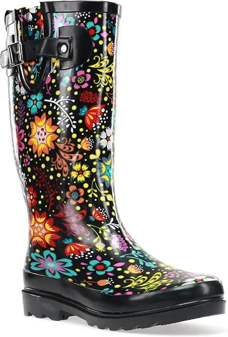 Western Chief Women's Tall Waterproof Rain Boot Outdoor Garden Shoes by GreenHaven Gardens