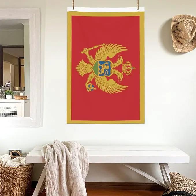 Montenegro Flag Garden Yard House 2x3 ft Flags Double Sided Print Banner Indoor Outdoor Party Home Decorations for Boat Dorm House Balcony by GreenHaven Gardens