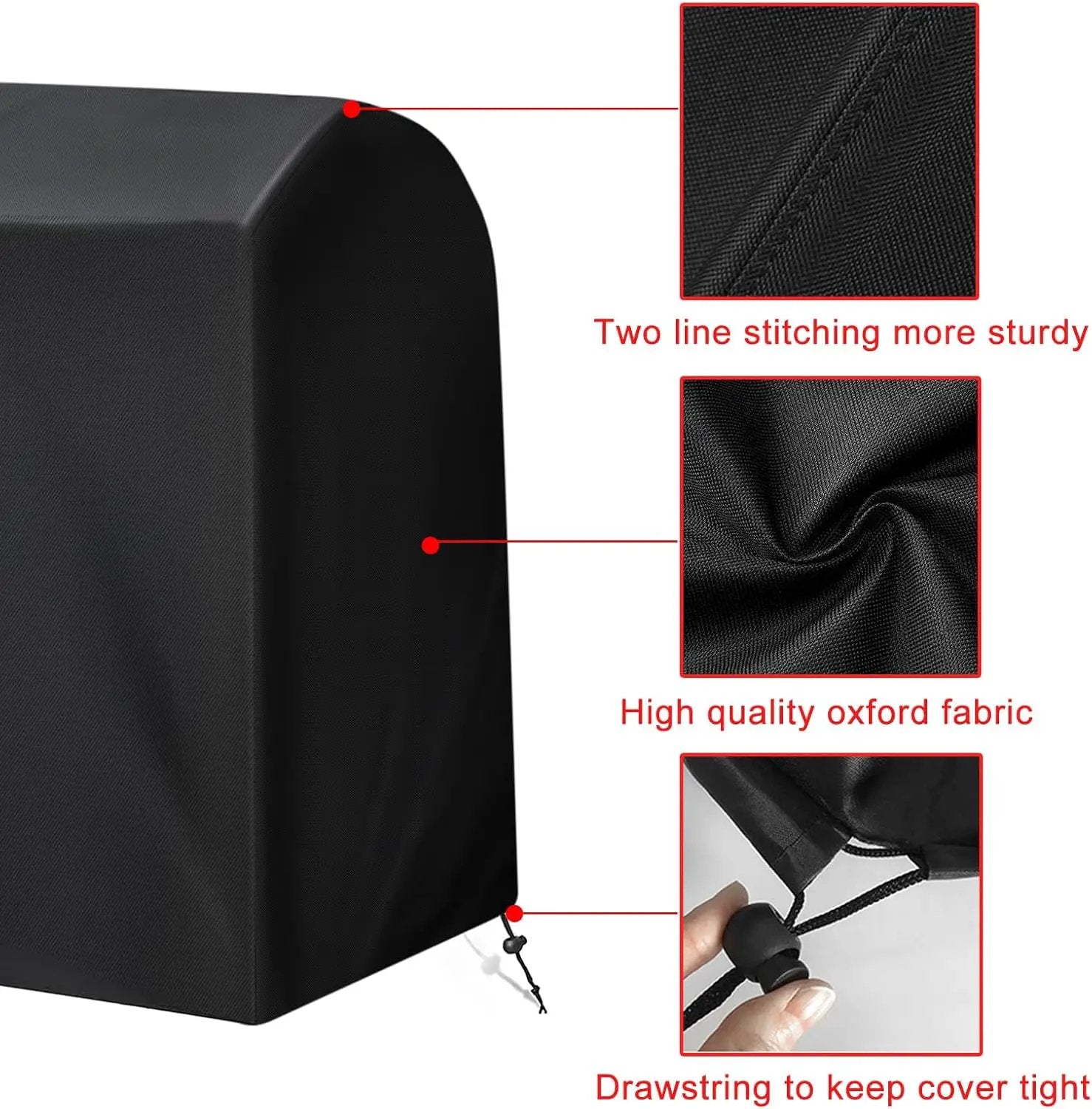 Grill Cover, 75-Inch Heavy Duty Waterproof UV Resistant BBQ Grill Cover for Outdoor Grill, Fit for Nexgrill Brinkmann Weber Char-Broil and More by GreenHaven Gardens