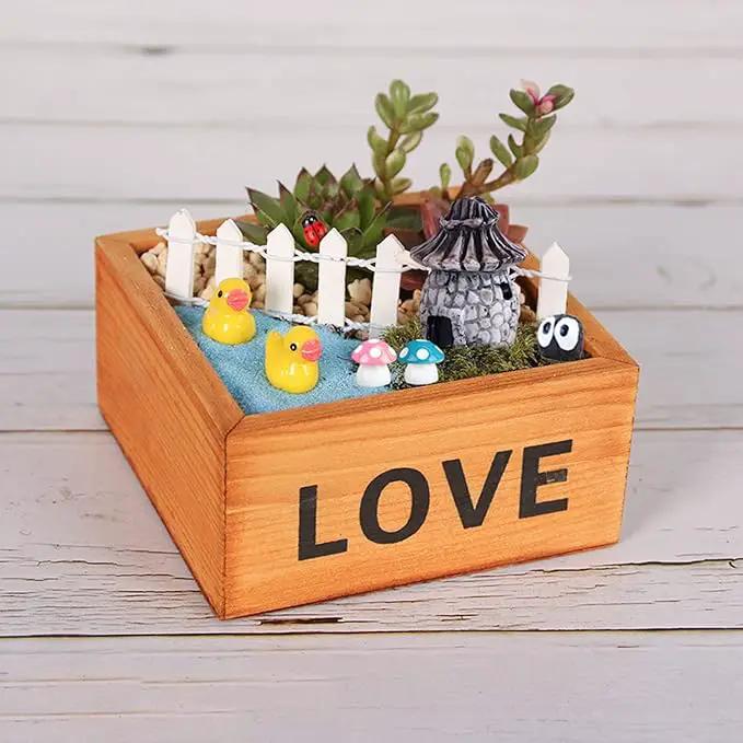 105 Miniature Fairy Garden Accessories, Fairy Garden Kit, Fairy Garden Animals, Miniature Figurines, Micro Landscape Ornaments Kit, Garden DIY Kit for Dollhouse Decoration Plant House Decor by GreenHaven Gardens
