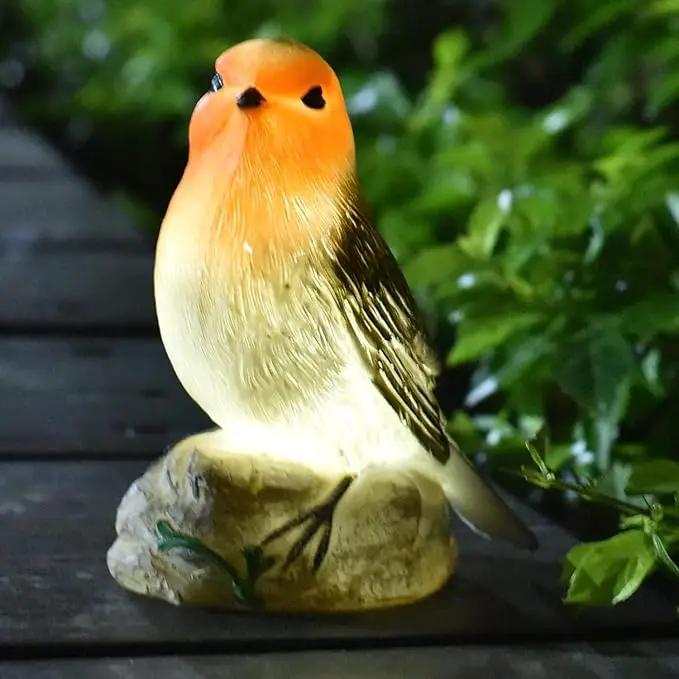 Solar Garden Outdoor Statues Bird Lights, Cute Birds Garden Decor for Outside, Christmas Birthday Gifts for Women Men or Daughter, Unique Housewarming Gifts and Yard Decoration by GreenHaven Gardens