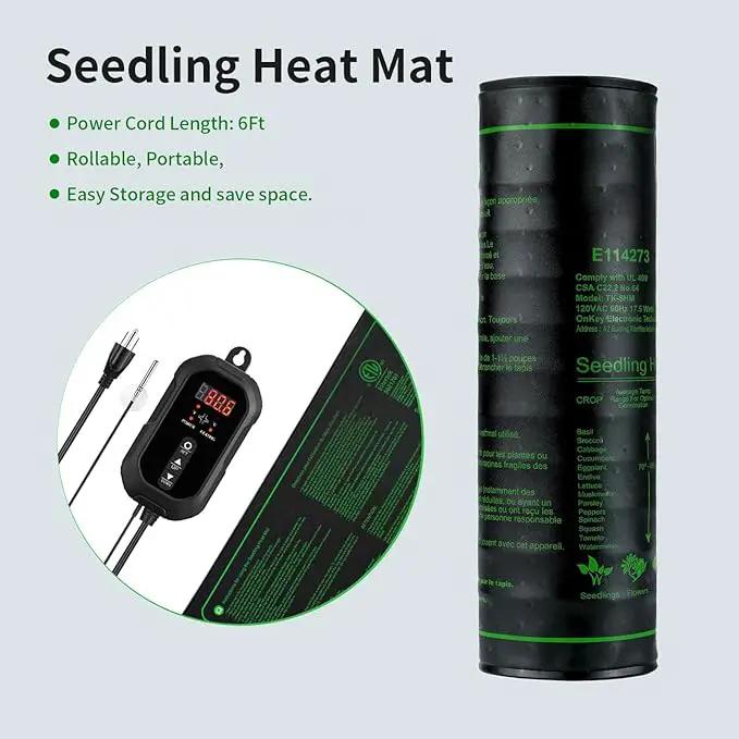 20"x 20" Seedling Heat Mat with Digital Thermostat Combo Set,ETL Certified and Durable Waterproof Warm Hydroponic Heat Mat for Germination,Indoor Gardening,Brewing and Greenhouses by GreenHaven Gardens
