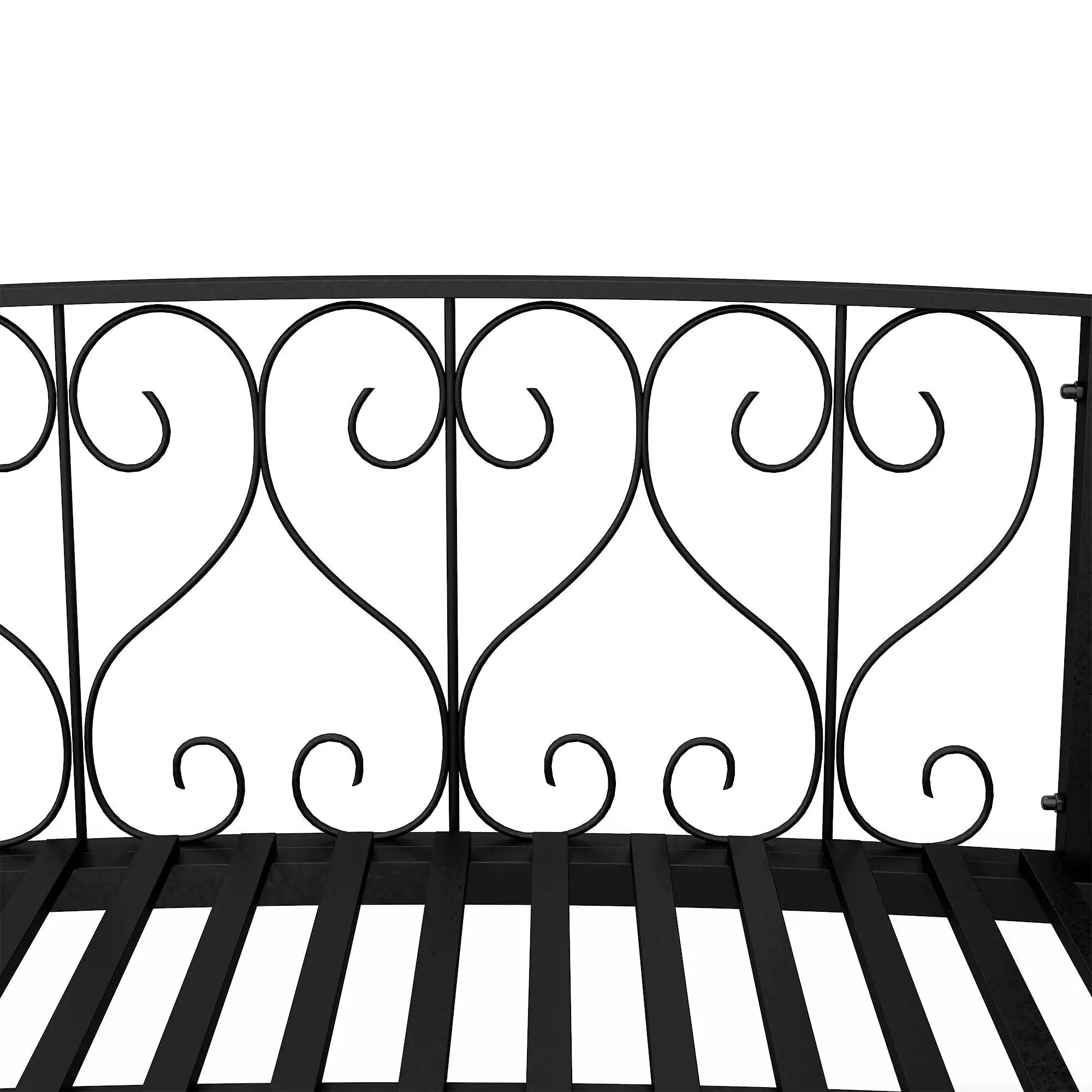 Outsunny 7' Metal Arch Garden Bridge with Safety Siderails by HouseOfZazla
