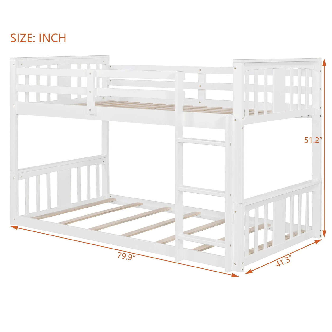 Solid Construction Bunk Bed & Ladder by HouseOfZazla