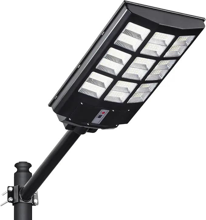 6000W Solar Street Lights Outdoor – 240,000LM 7000K LED with Motion Sensor, 324 LEDs, 240° Wide Angle, IP65 Waterproof, Dusk to Dawn Solar Flood Lights for Yard, Parking Lot, Garage by GreenHaven Gardens