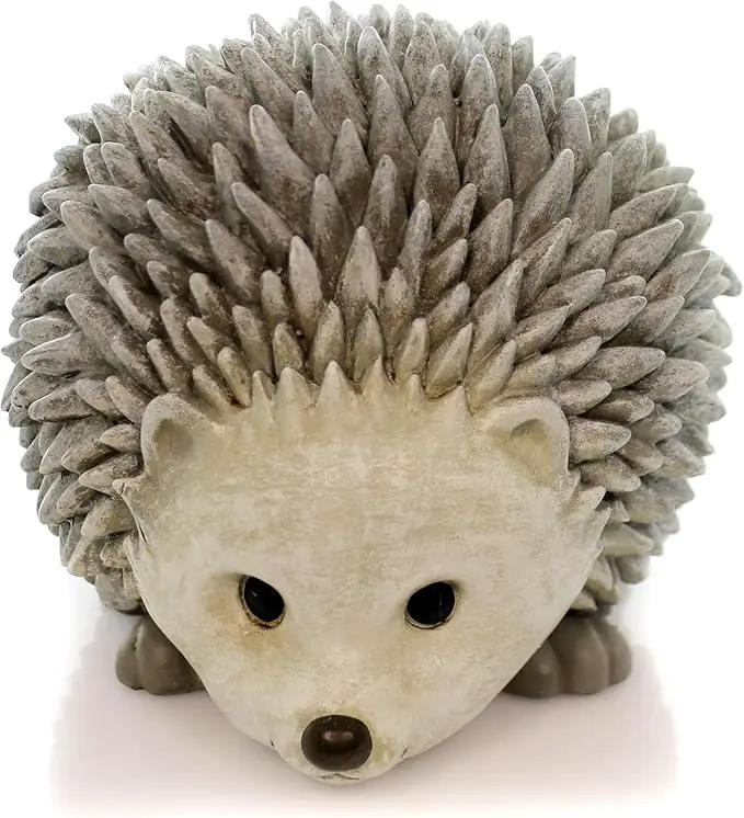 Roman Pudgy Pal Garden Figure, 75262, Hedgehog, 6.25 inches tall by GreenHaven Gardens