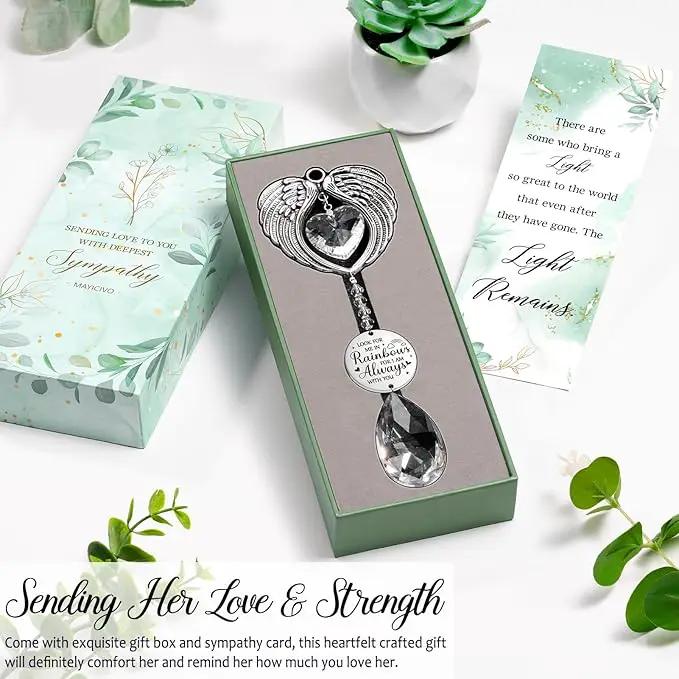 Sympathy Gifts for Loss of Loved One Mom Dad Daughter Son, Unique Memorial Gifts Crystal Suncatcher Bereavement Gift Idea - Grief Condolence Sorry for Your Loss Funeral, Miscarriage Gifts for Mothers by GreenHaven Gardens