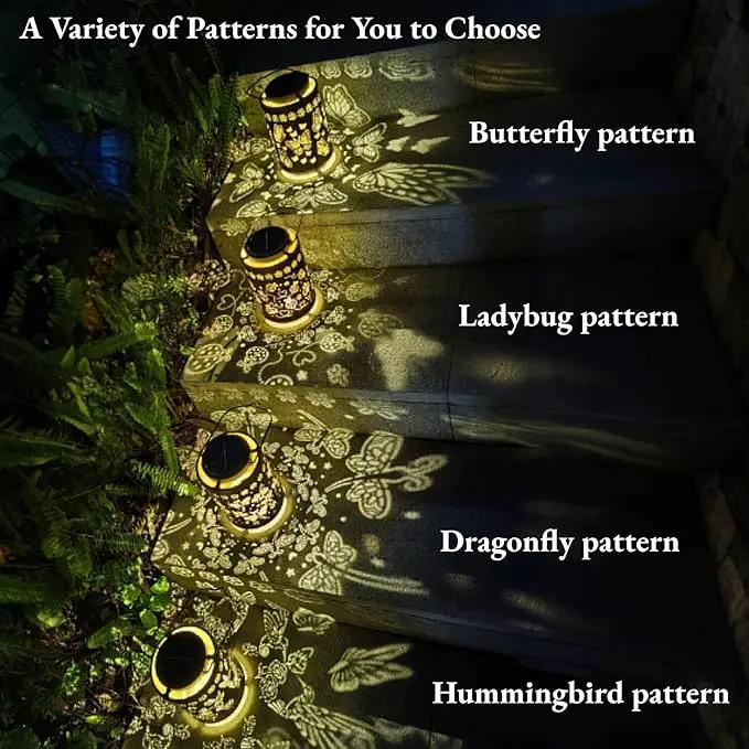 Solar Lanterns Outdoor Waterproof Hummingbird Garden Decor, Hanging Metal Lights for Yard, Patio, Fence, Porch, Pathway Decoration, Ideal Gift for Women, Mom, Grandma by GreenHaven Gardens