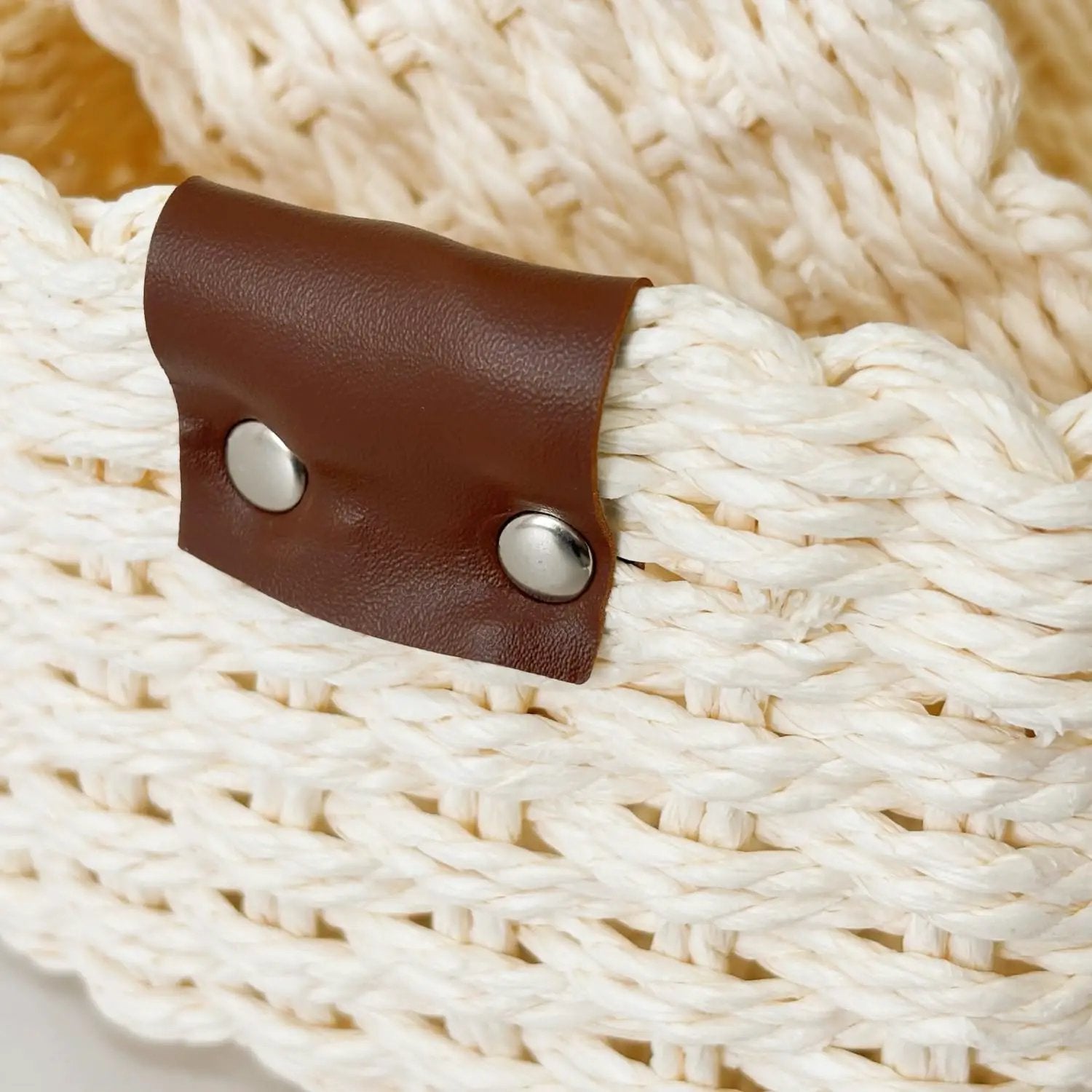 Small baskets for Organizing,Cute woven Storage basket with recycled paper rope for Shelves Bathroom,Little decorative basket,Set of 3 (Beige) by GreenHaven Gardens