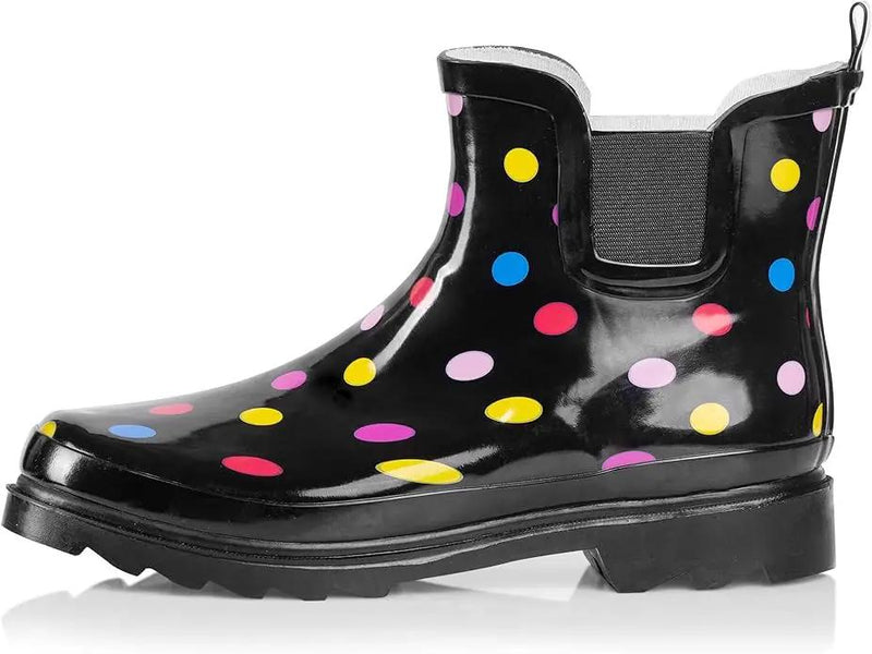 NORTY - Womens Ankle Rain Boots - Ladies Waterproof Winter Spring Garden Boot runs ½ size large by GreenHaven Gardens