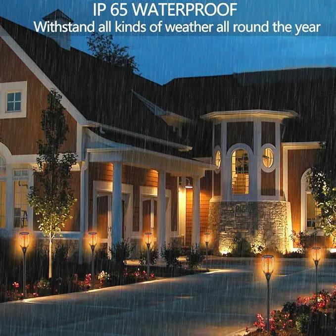 Aityvert Upgraded Larger Solar Torch Lights, Waterproof Outdoor Dancing Flames Light, Flickering Flames Garden Light, Landscape Decoration Pathway Patio Lights 43" 96 LED (6 Pack) by GreenHaven Gardens