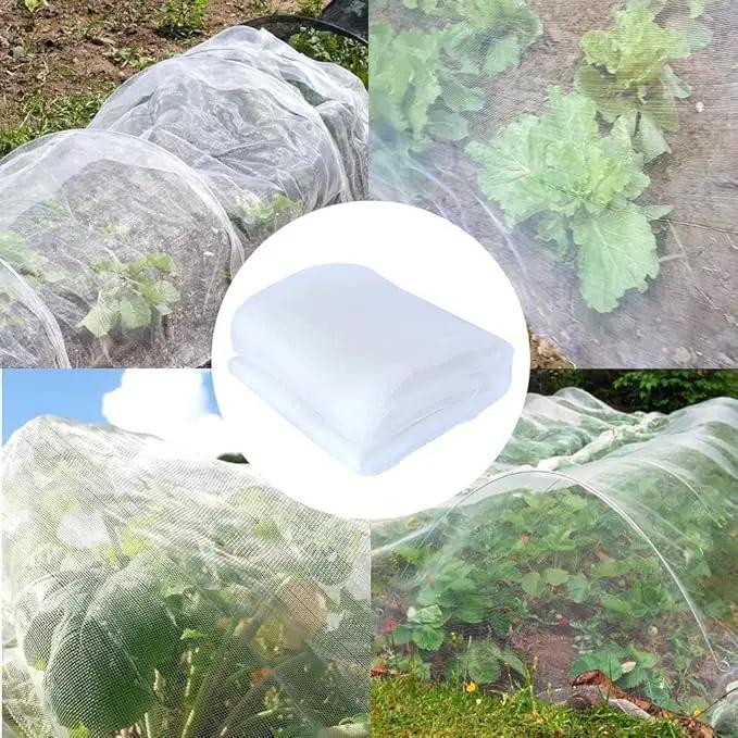 Agfabric Garden Netting 8.2'x9.8' Insect Pest Barrier Netting for Garden Protection,Plant Cover Row Cover Mesh Netting for Vegetables Fruit Trees and Plants,White by GreenHaven Gardens
