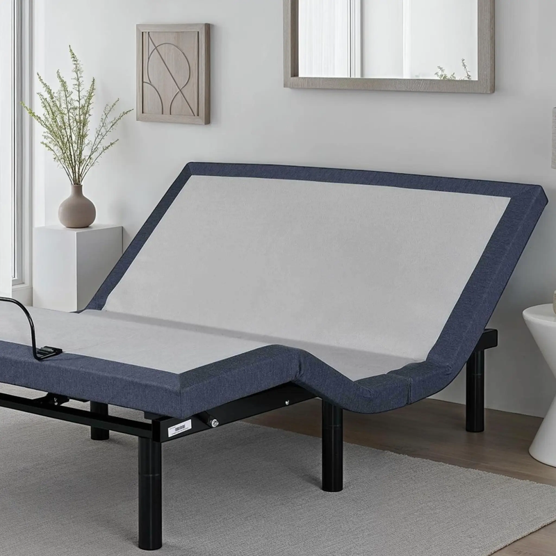 Queen Adjustable Bed Base with Massage and Head and Foot Position Adjustments by HouseOfZazla