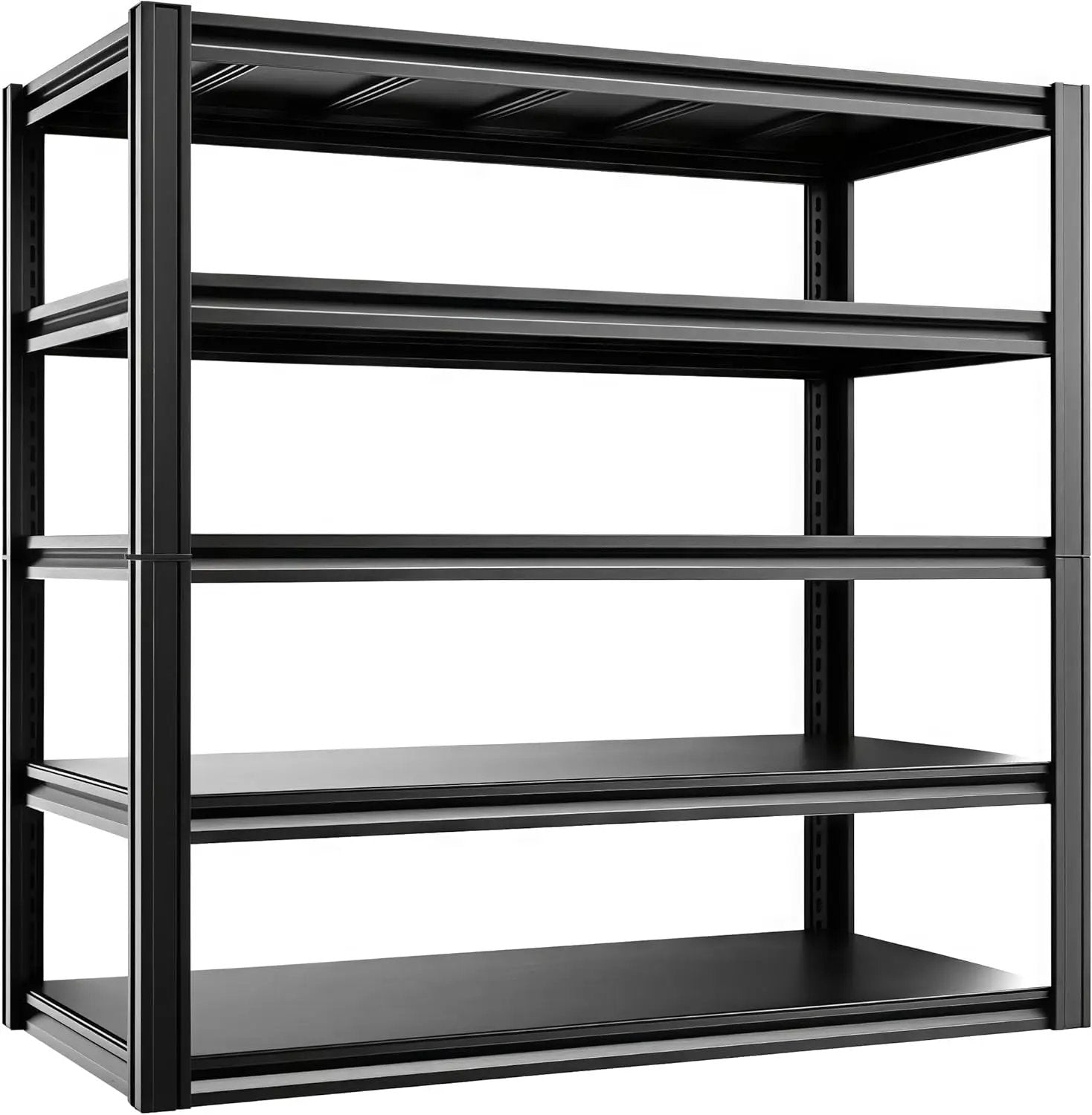 5-Tier 47" W x 24" D x 84" H Garage Shelving 3000LBS Storage Shelves Heavy Duty Metal Shelf Unit Adjustable Basement Industrial Storage Racks by GreenHaven Gardens