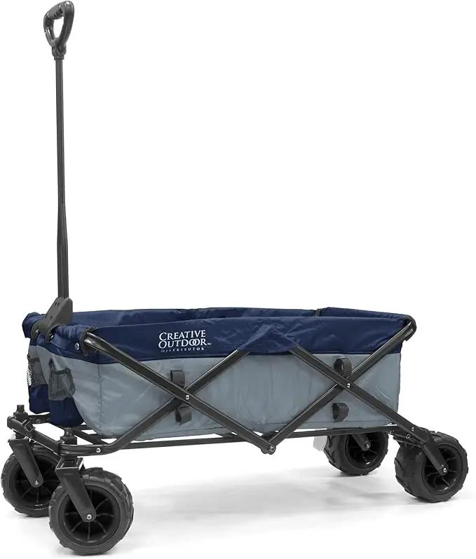 Creative Outdoor Original Folding Wagon All-Terrain Wheels by GreenHaven Gardens