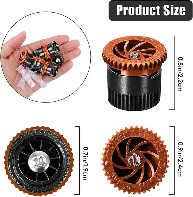 10 Pieces Variable Arc Nozzle, Replacement Pop-up Sprinkler Heads Compatible with Most of Adjustable Pop Up Sprinkler Spray Head for Garden Lawn Irrigation (8AN) by GreenHaven Gardens
