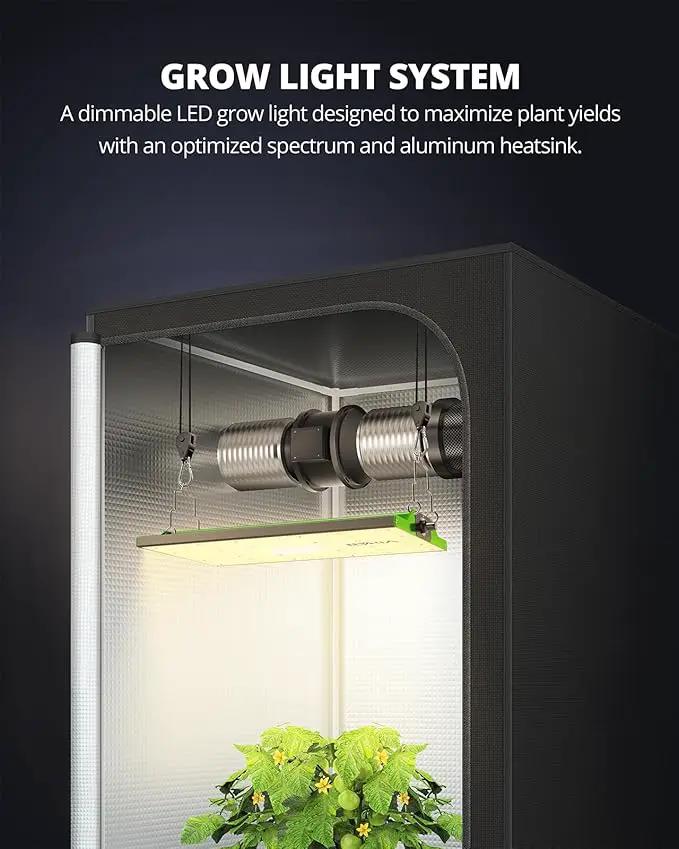 VIPARSPECTRA P700 Grow Light, 70 Watt Dimmable Full Spectrum Plant Light, LED Grow Lights for Indoor Plants Seed Starting Seedlings Vegetable,11000 Lumens Small Hanging Growing Lamp for 2x2 Grow Tent by GreenHaven Gardens
