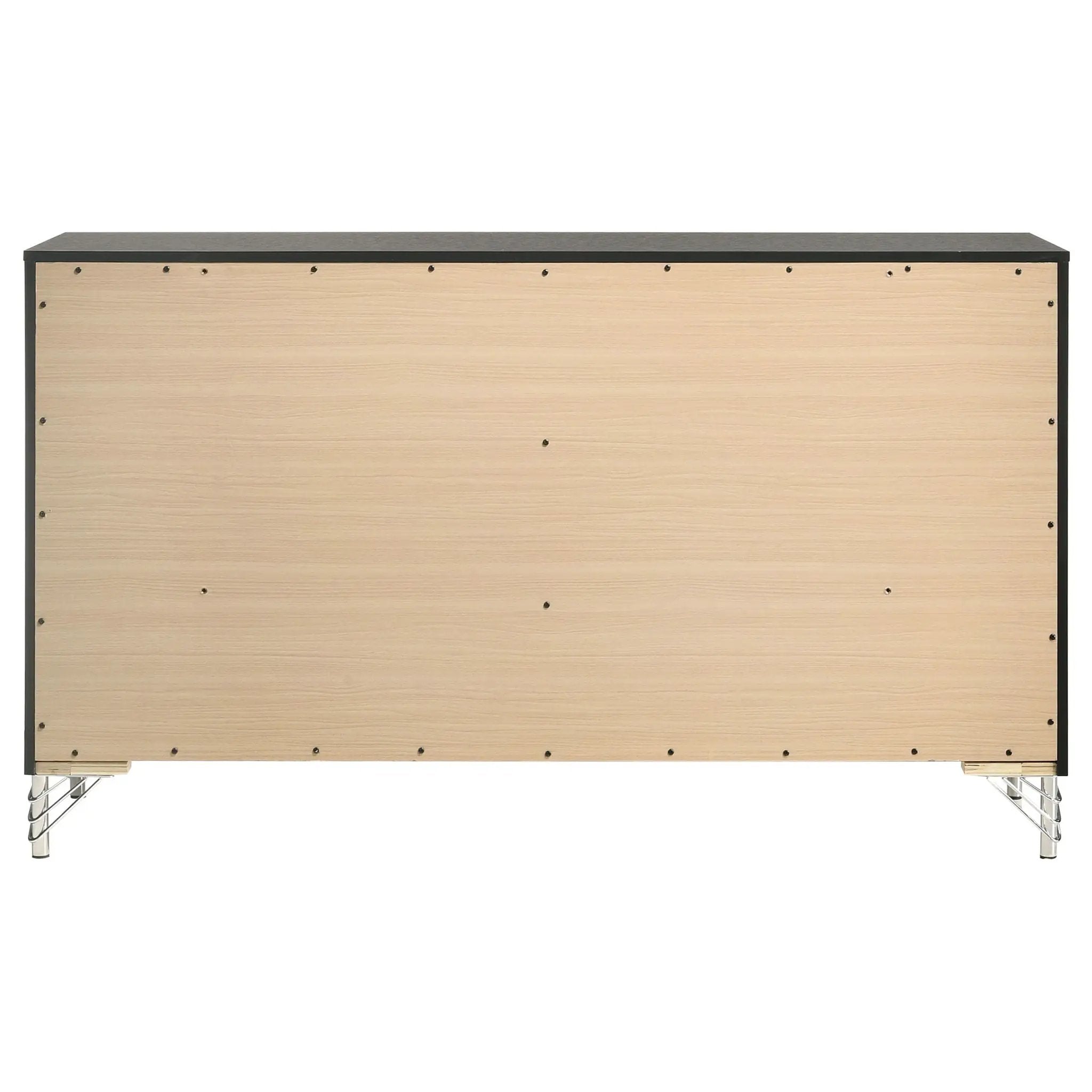 Lucia 6-drawer Dresser Cabinet Black by Unique Piece Furniture