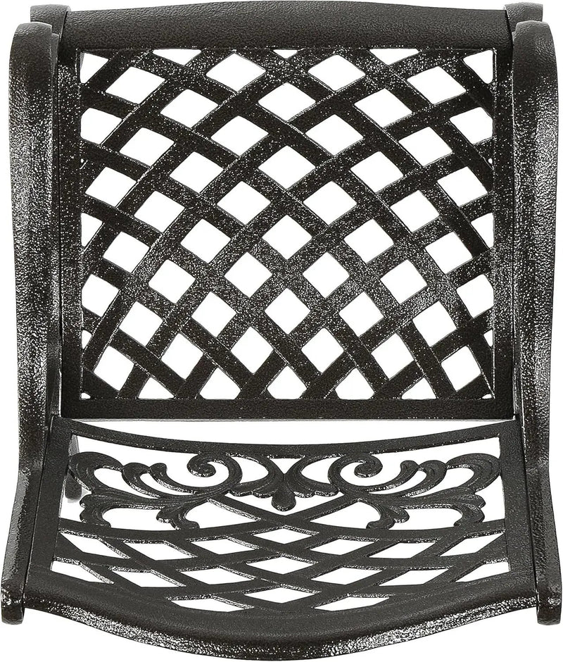 Ravenna 6-Person Metal Patio Dining Set with Rectangular Table by HouseOfZazla