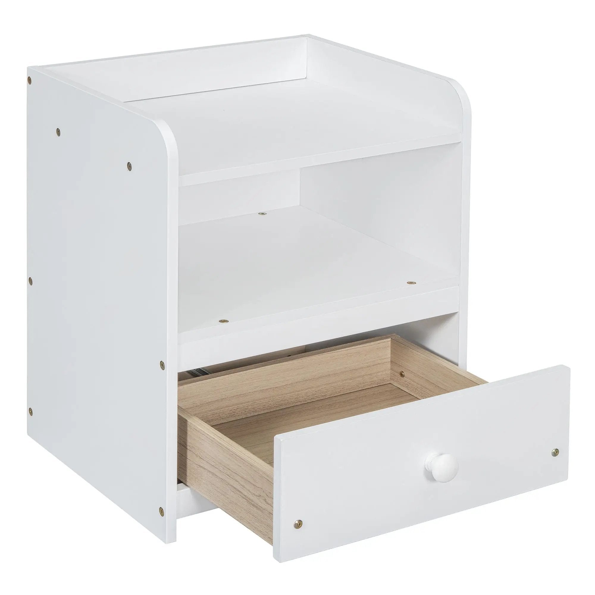 Platform Bed With Multi Functional Storage Space, Nightstand, 2 Drawers, USB Ports And Desk by HouseOfZazla