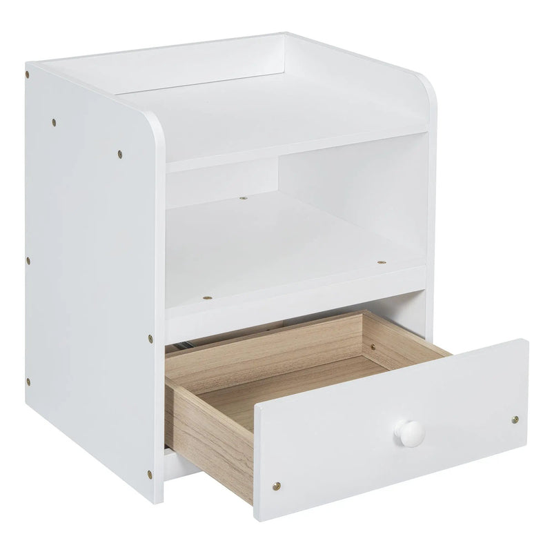 Platform Bed With Multi Functional Storage Space, Nightstand, 2 Drawers, USB Ports And Desk by HouseOfZazla