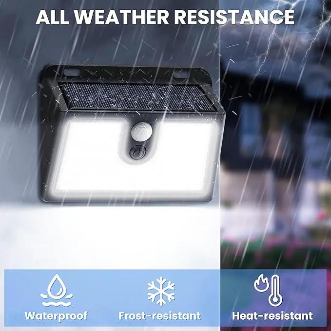 [6 Packs] Solar Motion Sensor Outdoor Lights, Super Bright Solar Lights Outdoor Waterproof, 3 Lighting Modes Security Wall Light for Outside Walking Dog Fence Backyard Deck Garden Door Step Garage by GreenHaven Gardens