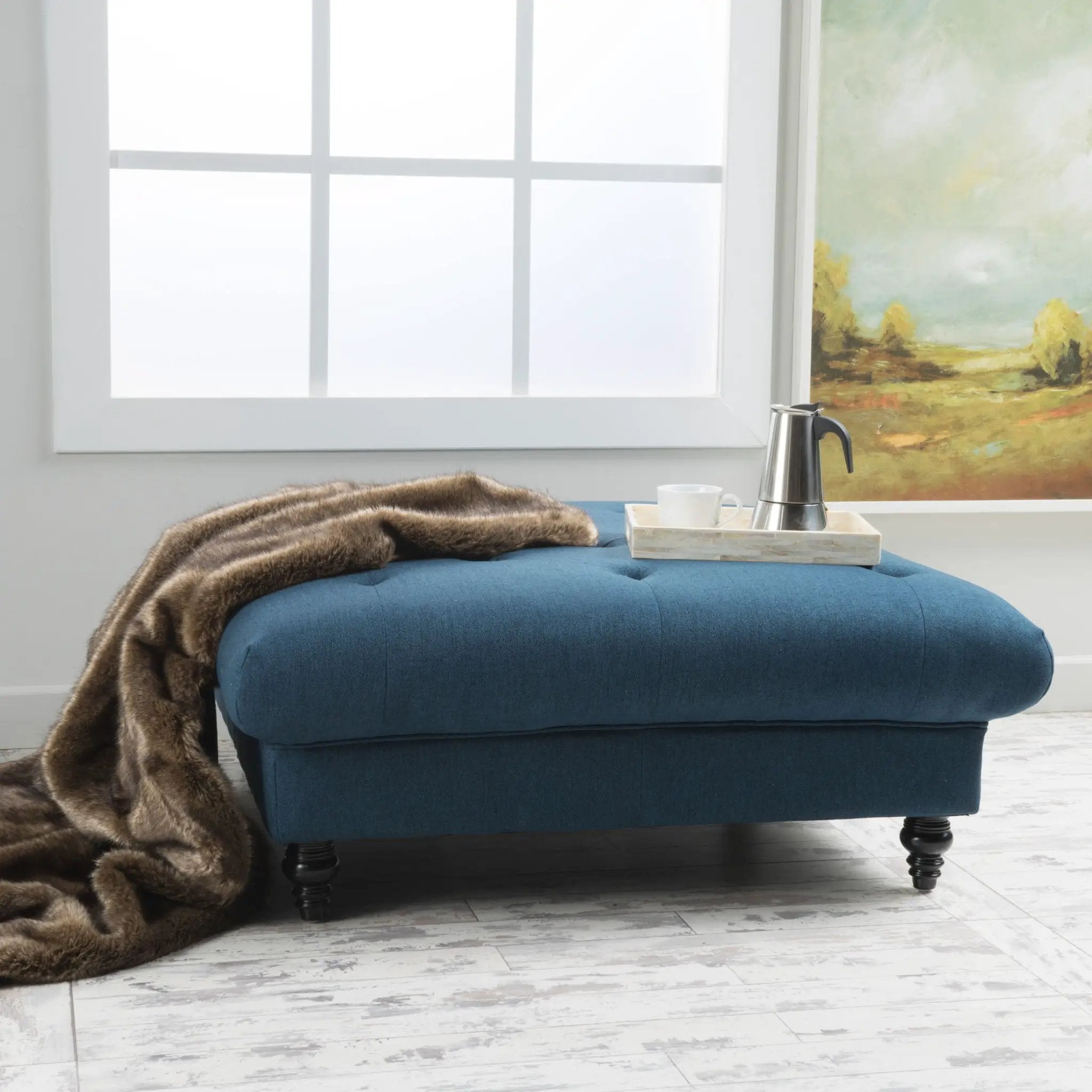 Madrid Tufted Ottoman Footrest by HouseOfZazla