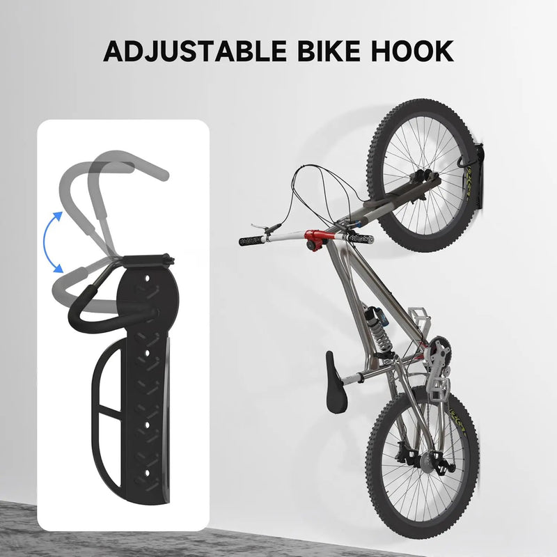 suptek 2 Packs of Vertical Bike Rack Wall Mount - Heavy Duty Garage Bike Hanger for Indoor Storage, Easy to Hang and Detach, Supports Up to 132 lb, BYPA01-2 by GreenHaven Gardens