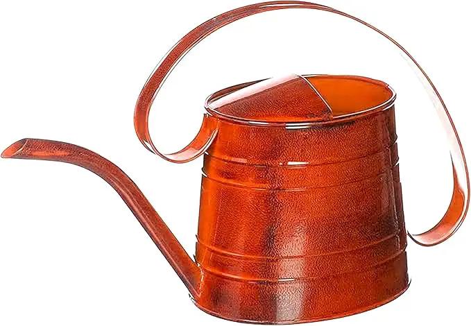 ROBERT ALLEN MPT01506 Danbury Metal Watering Can, Tango Orange by GreenHaven Gardens