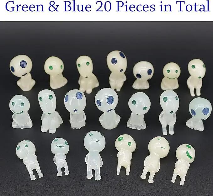 Fairy Garden Accessories Tree Elves Easter Egg Fillers Glow in Dark Basket Stuffers Garden Alien Decor Miniature for Micro Landscape Outdoor Status Patio Lawn Yard Kit by GreenHaven Gardens