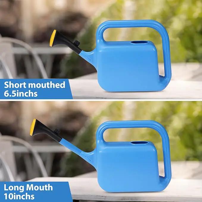 Outdoor Watering Can for Plants Indoor Watering Can for Houseplants 3/4 Gallon 3L (Blue) by GreenHaven Gardens