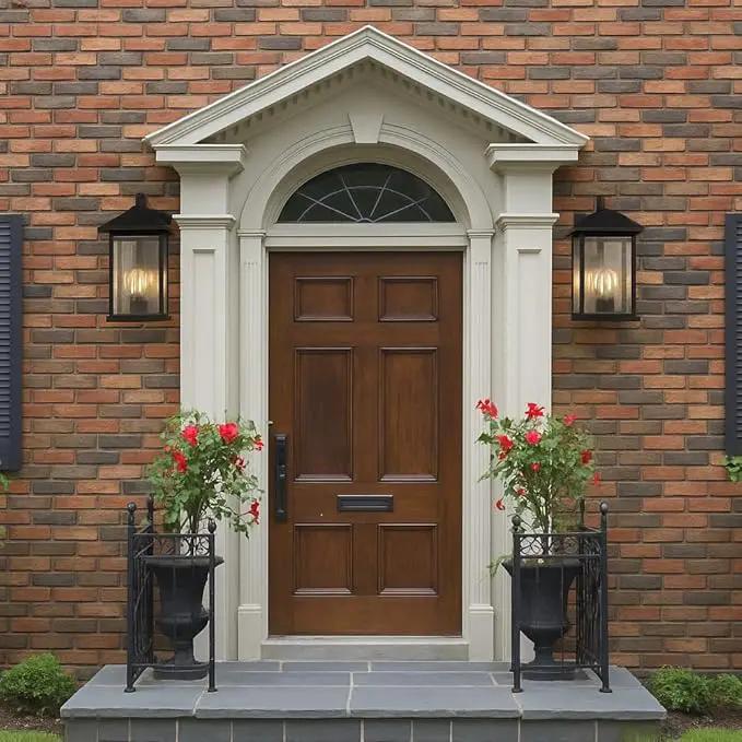 Extra-Large Outdoor Wall Sconce, Wall Lantern, Wall Light with Tempered Clear Seeded Glass, Matte Black Finish for Outdoor by GreenHaven Gardens