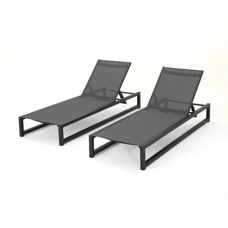 Chaise Lounge With 5 Reclining Positions, Outdoor Patio Lounge Chairs by HouseOfZazla