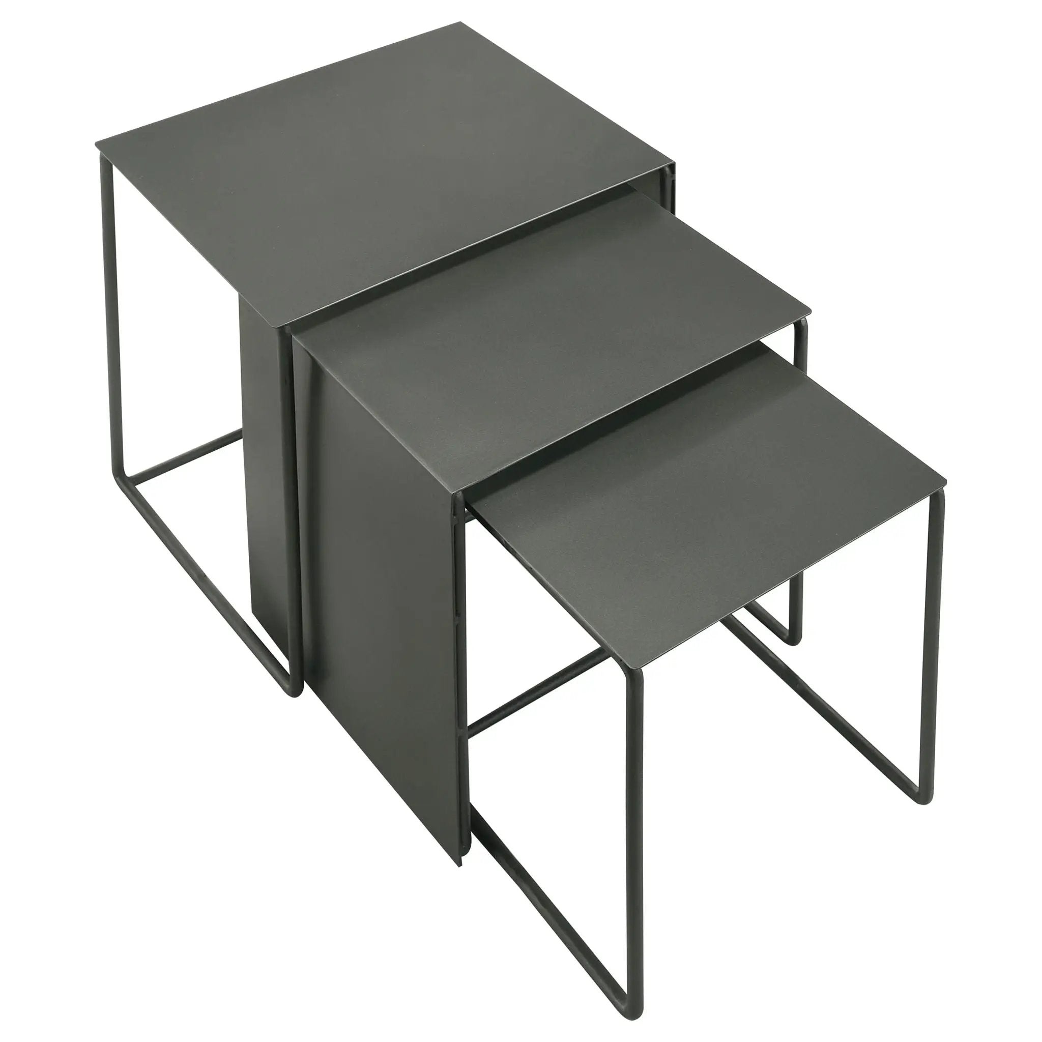 Vestal - 3 Piece Rectangular Nesting Table Set - Gray