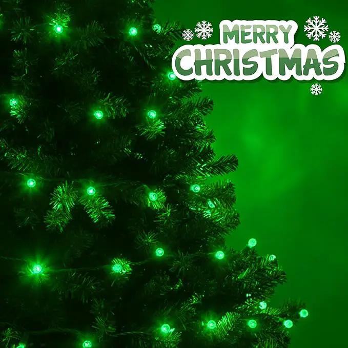 SANJICHA 2-Pack 66FT 200LED Green St. Patrick's Day Lights for Indoor/Outdoor, Super Bright Plug in Fairy Lights, Waterproof String Lights for Festive Decorations St Patrick's Day Garden Tree by GreenHaven Gardens