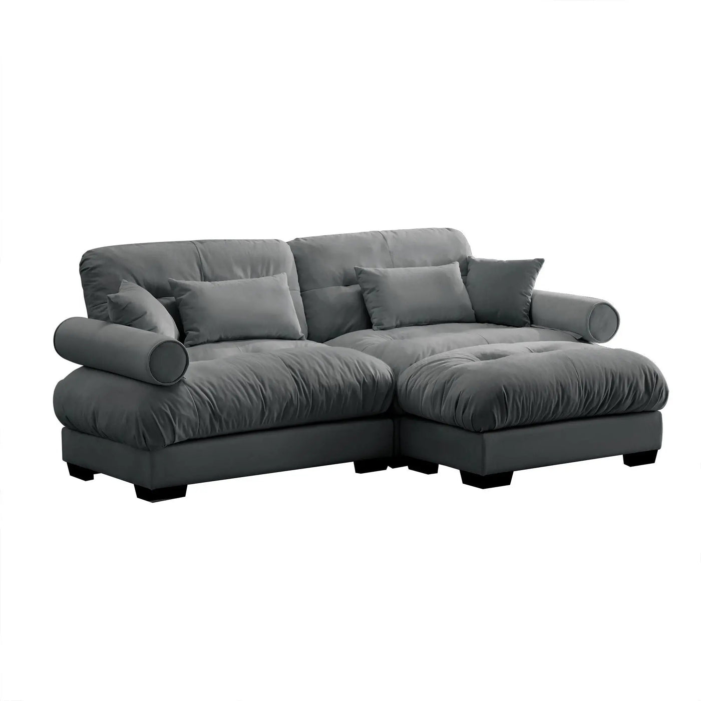 Super Comfort Oversized Modular Sectional Sofa With Movable Ottoman by HouseOfZazla