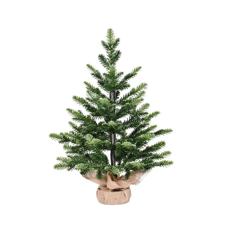 2FT Full PE Tabletop Christmas Tree with 230 Tips, Realistic by HouseOfZazla