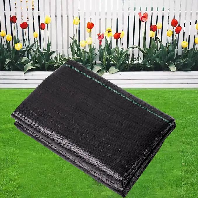 LIUJIAYI 2.4oz-3FTx50FT Weed Barrier Landscape Fabric - Durable Weed Block Gardening Ground Cover Mat, Woven Geotextile Fabric for Underlayment, Commercial Driveway Stabilization, Weed Control Cloth by GreenHaven Gardens