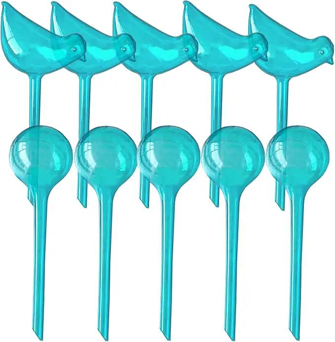 Plant Self Watering Globes - 10pcs Flower Self Watering Planter Insert, Plastic Self Watering Bulbs Auto for Plants, Garden Water Device Drippers System for Travel Business Trip Plant Self-Watering by GreenHaven Gardens