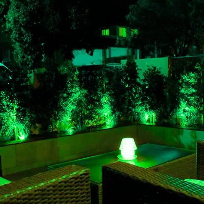 T-SUNUS Green Solar Lights Outdoor Waterproof IP65 Landscape Spotlights 2 Modes Dusk to Dawn for Christmas Halloween Tree Statue Graveyard Garden Flag 4 Pack by GreenHaven Gardens