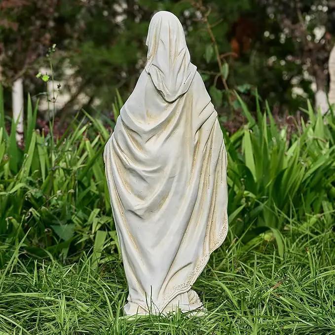 Virgin Mary Statue, Outdoor Garden Religious Decorations, Outdoor Mother Mary Statue, Garden Sculptures & Statues for Home Yard Patio Lawn Deck Hallway by GreenHaven Gardens