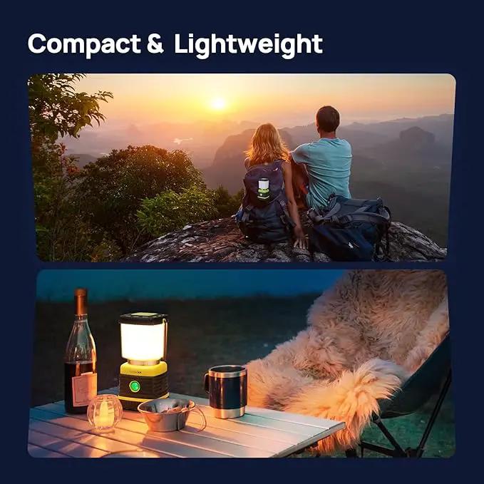 LED Camping Lantern, Consciot Battery Powered Camping Lights, 1000LM, 4 Light Modes, IPX4 Waterproof Tent Lights, Portable Flashlight for Power Outages, Emergency, Hurricane, Hiking, 2-Pack by GreenHaven Gardens