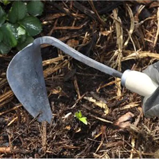 Premium Forged Gardening Hand Plow Hoe, Korean Daejanggan Style Ho-Mi(Weeding Sickle) for EZ Digger Tools 1 Pack by GreenHaven Gardens