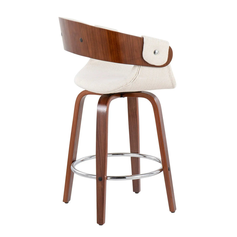 Elisa - Mid Century Modern Counter Stool (Set of 2) by HouseOfZazla