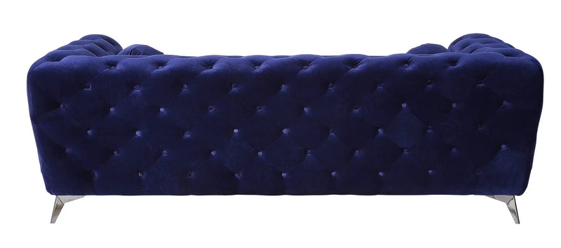Atronia Blue Velvet Sofa by HouseOfZazla